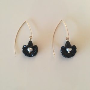 Handmade Flower Gold Filled Earrings